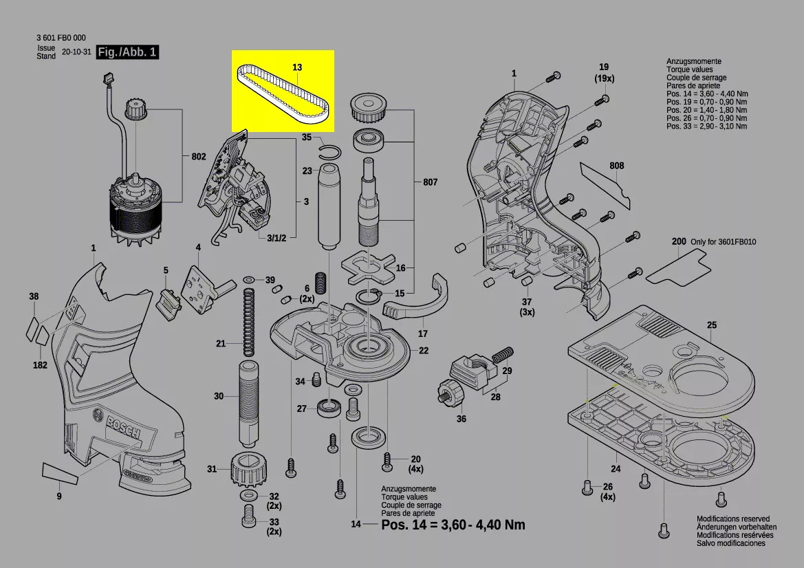 Courroie réf. 1 600 A00 D66 Bosch